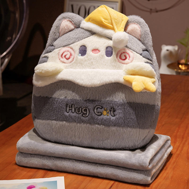 Chat câlin gris 2-en-1 0.48