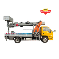 Camion-nacelle hydraulique à flèche télescopique pour travaux en hauteur, idéal pour l'entretien des bâtiments