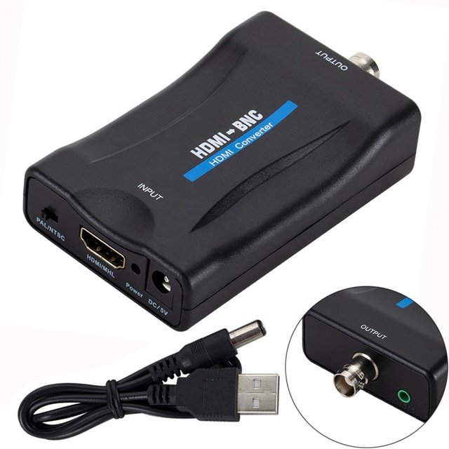 Television-converting Power Supply Signal Conversion Analog Digital TV Box HDMI to BNC Adapter HDMI Converter