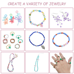 ชุดลูกปัดเม็ดกลมอะคริลิคขนาด 3 มม. สำหรับทำเครื่องประดับ DIY สร้อยข้อมือ สร้อยคอ อุปกรณ์งานฝีมือ 12 ช่อง ลูกปัดหลากสี - Product Image 4