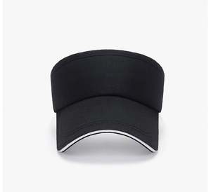 Visières de sport en gros pour le golf et la course à pied, avec logo brodé personnalisé, séchage rapide, large bord, respirantes, en coton sandwich - Product Image 2