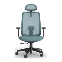 Chaise de bureau exécutive moderne et contemporaine, hauteur réglable, vérin à gaz classe 4, siège en mousse intégrée haute densité, pour bureau à domicile