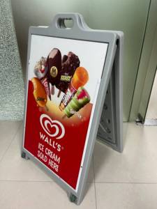 Displays Street SignPro Board <strong>Weatherproof</strong> Sandwich Board A-Frame Sidewalk Curb <strong>Sign</strong> <strong>Holder</strong> - Product Image 2