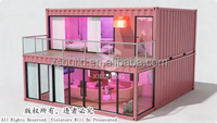 Maison préfabriquée moderne de luxe, détachable, portable, pour séjour à domicile, hôtel, resort, mobile, en kit, maison préfabriquée, maison conteneur