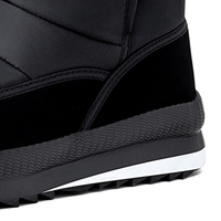 Nouvelles bottes de neige pour hommes imperméables noires, classiques, antidérapantes, confortables, chaudes, mi-mollet, semelle épaisse, légères, décontractées, chaussures d'hiver pour l'extérieur