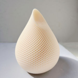 Vela de silicona con diseño de gota de agua, molde decorativo moderno de dos diseños geométricos redondos a rayas, espiral de remolino, cera de soja - Product Image 1