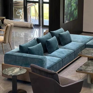 Sang trọng cao cấp sang trọng thanh <span class=keywords><strong>l</strong></span>ịch <span class=keywords><strong>L</strong></span> hình dạng SOFA PHÒNG KHÁCH phong cách vải <span class=keywords><strong>chesterfield</strong></span> thiết kế sofa - Product Image 2