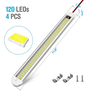 Barre lumineuse intérieure <span class=keywords><strong>LED</strong></span> <span class=keywords><strong>pour</strong></span> VR 120LED 1500LM 12W, <span class=keywords><strong>12V</strong></span> DC Bande lumineuse <span class=keywords><strong>LED</strong></span> <span class=keywords><strong>pour</strong></span> voiture avec interrupteur marche/arrêt <span class=keywords><strong>pour</strong></span> remorque, camion, <span class=keywords><strong>camping</strong></span>-<span class=keywords><strong>car</strong></span>. - Product Image 2