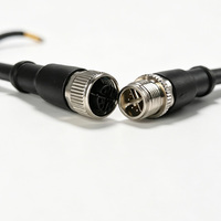 Cable Ethernet Industrial M12 X Code de 8 Pines, 10 Gbps, Cat6A, Blindado, para Cámaras de Visión Artificial GigE, Longitud Personalizada