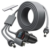 Câble d'alimentation 3-en-1 pour Starlink Mini, 100W 20V, avec affichage numérique, chargeur de voiture étanche, cordon de charge et de données pour satellite Mini