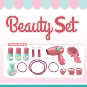 Trousse de Maquillage Portable pour Enfants Filles, Kit Cosmétique Réaliste avec Bijoux, Collier, Bracelet, Peigne, Jouet de Beauté avec Miroir - Product Image 5