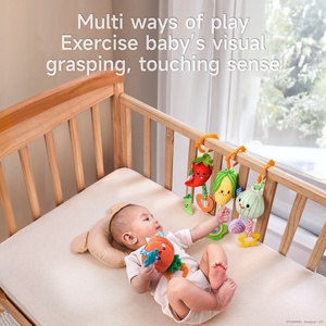 Tumama Kids New Trending Baby Products Cute Vegetal Hanging Rattle Set Sonajeros <span class=keywords><strong>de</strong></span> felpa suave Mordedor Juguetes para niños Cuna Cochecito - Product Image 4