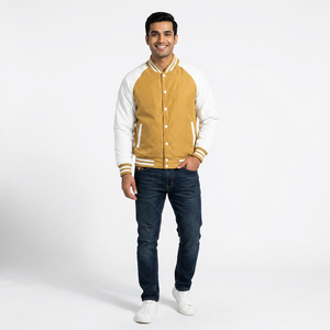 Chaqueta Universitaria de Algodón Premium Estilo Americano con Gráficos Atrevidos y Bordado Personalizado para la Generación Z para el Uso Diario en la Universidad y Desplazamientos - Product Image 1