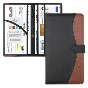 Portadocumentos de Cuero PU Personalizado para Automóvil, Organizador de Tarjetas de Registro y Seguro para Vehículos, para Hombres y Mujeres - Product Image 1