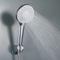 Pommeau de douche à main en silicone à 3 jets, plaqué ABS, haute pression, économie d'eau, pour salle de bain