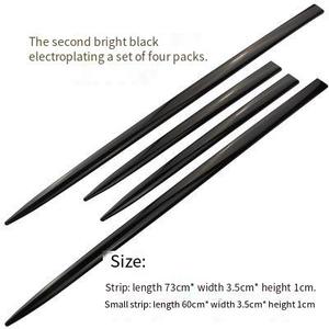Set 4 Pezzi Adesivi Cromati <span class=keywords><strong>per</strong></span> Portiere <span class=keywords><strong>Auto</strong></span>, Strisce Decorative Lucide, Protezione Laterale Antigraffio <span class=keywords><strong>in</strong></span> Fibra di <span class=keywords><strong>Carbonio</strong></span> - Product Image 5