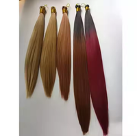 Prix d'usine Extensions de cheveux synthétiques 22/28 pouces 150g en gros, lisses comme des baguettes, pour tresses