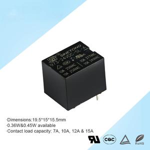 SINETONG 973 Mini relais électromagnétique haute puissance 24VDC 12V 24V 4 broches PCB 10A/12A charge de Contact 10A/12A charge de Contact scellée - Product Image 2