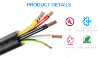 JZD 12/3AWG + 12/1AWG Cable de cobre de la estructura eléctrica del alambre del edificio del cable eléctrico del cableado mojado o seco de la cubierta del PVC 90 ℃