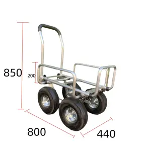 4 Wielen Logistieke Karren Multifunctionele Opslag Trolley Kooi Opvouwbare Handwagen Wagen Wagen Wagen Magazijn Hand Trolley