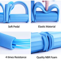 WeRich Vente en gros Bandes de fitness multifonctionnelles de haute qualité en TPE à 4 tubes - Ensemble de tension élastique pour pédale, résistance, yoga, gym, maison