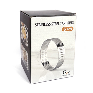 <span class=keywords><strong>8cm</strong></span> אפיית עוגת תבניות נירוסטה צרפתית עוגת עובש טבעת מאפה קינוח טארט עובש טבעת סט - Product Image 1