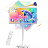 Meilleure grande tablette 32 pouces, lecteur vidéo, écran tactile rotatif, téléviseur portable, téléviseur intelligent interactif avec batterie, Wifi, Android