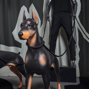 Maniquí de perro Doberman, superventas, productos para mascotas de fibra de vidrio, exhibición de Maniquí de perro encantador para exhibición de correa de Mascota - Product Image 3