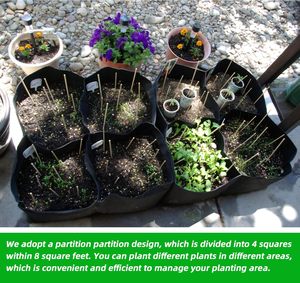 Sacs <span class=keywords><strong>de</strong></span> culture pour plantes Pots <span class=keywords><strong>en</strong></span> <span class=keywords><strong>feutre</strong></span> <span class=keywords><strong>en</strong></span> tissu noir Pots <span class=keywords><strong>en</strong></span> tissu non tissé Méthodes d'utilisation multiples - Product Image 5