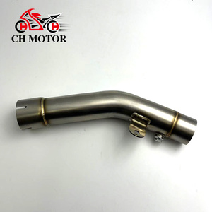 Tubo de Enlace de Escape para Motocicleta Kawasaki Ninja <span class=keywords><strong>ZX6R</strong></span> ZX-6R 636 <span class=keywords><strong>2023</strong></span> 2024, Tubo de Acero para Silenciador Original - Product Image 1