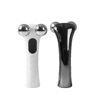 Masseur à rouleaux 4D Pulse en acier inoxydable, étanche, électrique, portable, pour le visage, le cou, lifting, rajeunissement de la peau, V-Face