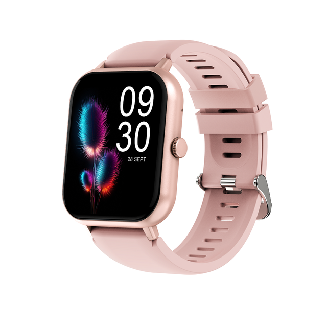 Ultra Slim 1.83 Inch Rectangular Full Lamination Touch Fitness Smartwatch with Heart Rate Bluetooth Call Wireless Charging