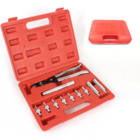 11 pièces Kit d'outils à main outil de retrait de joint de soupape tige de soupape enlèvement d'huile installateur pince trousse à outils