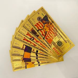 Collection Kobe Bryant Billet de banque $100 Médaille en métal plaqué or de basketball Cent dollars - Product Image 3