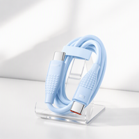 Kabel Pengisian Daya Toocki 100W USB-C ke USB-C  480Mbps Sinkronisasi Data Kecepatan Tinggi Desain Fleksibel dan Tahan Lama Bahan TPE untuk Rumah