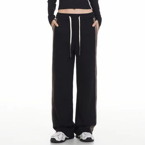 Pantaloni sportivi larghi da <span class=keywords><strong>donna</strong></span> pantaloni larghi <span class=keywords><strong>grigi</strong></span> a vita alta pantaloni sportivi da <span class=keywords><strong>donna</strong></span> pantaloni larghi da <span class=keywords><strong>donna</strong></span> con Logo personalizzato - Product Image 1