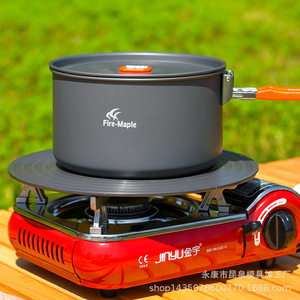 Jinyu Gas Cooktop With Heat Conduction Plate Portable Outdoor Camping <b>Stove</b> Energy Saving Aluminum Alloy Burner - Product Image 1