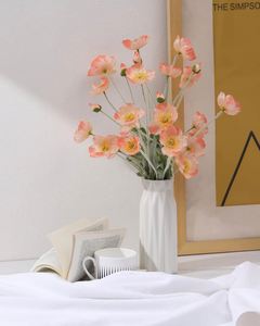 High Quality 6 Heads Chrysanthemum <b>Artificial</b> Silk Daisy <b>Flowers</b> for Home Wedding Decoration - Product Image 4