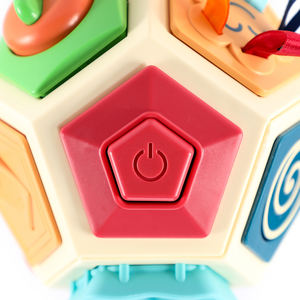 Jouet éducatif de voyage Montessori d'apprentissage sensoriel occupé pour bébés <span class=keywords><strong>mois</strong></span> tout-petits 1-3 ans Cube boule occupée à <span class=keywords><strong>six</strong></span> faces - Product Image 3