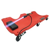 Perayap Creeper Mekanik Garasi Lampu 40 6 Roda Papan Plastik Creeper Mobil