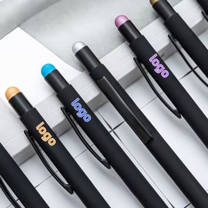 Promotional Black <b>Gold</b> Touch Screen Luxury Advertise Metal Ballpoint <b>Pen</b> Custom Rose <b>Gold</b> Printed - Product Image 3