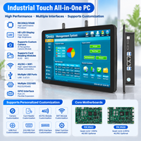 Moniteur industriel à écran tactile capacitif de 8 à 32 pouces, PC Android mural / intégré, machine tout-en-un / PC