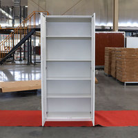 Must-Have Armoire de classement en acier à 2 portes, 4 niveaux Armoire de rangement de fichiers en métal Solution de classement de meubles de bureau pour documents