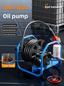 Pompa Elettrica per Olio Diesel 12V/24V/220V, Pistola di Rifornimento Senza Schiuma per Autocisterne con Misuratore SMJPB-001 K39 - Product Image 4