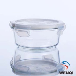 Cam gıda konteyner depolama cam kavanoz cam silikon conta ile ve plastik kapaklı - Product Image 5