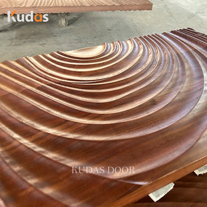 Pintu masuk utama rumah, desain ukiran 3D kayu padat ekstra besar mewah eksterior Villa Modern - Product Image 5