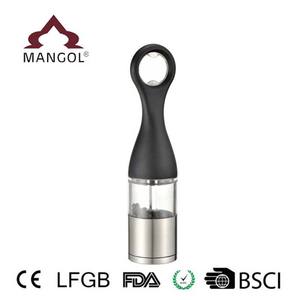 Utensilios de cocina creativos, molinillo de pimienta manual de 4,5x19,5 cm, tapa metálica hermética para uso doméstico, condimentos sólidos, forma cilíndrica - Product Image 3