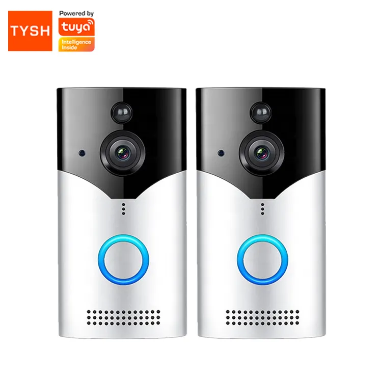 TYSH Bel Pintu Video Wifi Rumah Pintar dengan Kamera Interkom Telepon Pintu Video Nirkabel