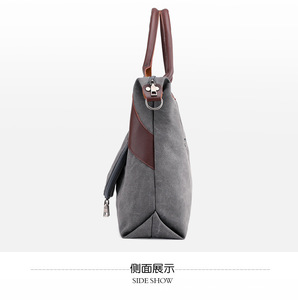 Bolso de Mano Casual Grande para Mujer, Bolsos de Hombro Cruzados, Bolsos de Lona para Mujer - Product Image 4