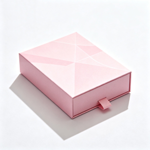 Cao Cấp Màu Hồng Ngăn Kéo Phong Cách Giấy Hộp Quà Tặng Với Mô Hình Hình Học Bóng & Matt Cán Dập Nổi Cho Trà Khác Sản Phẩm Sang Trọng - Product Image 2